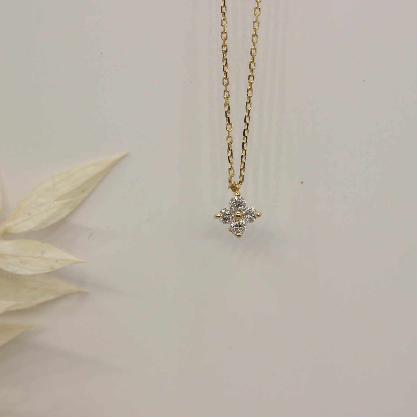 Clover Lab Grown Diamond Necklace