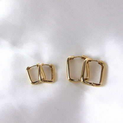 Chunky Square Hoops