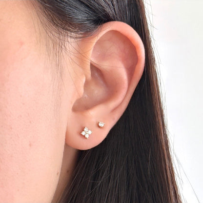 Clover Lab Grown Diamond Studs