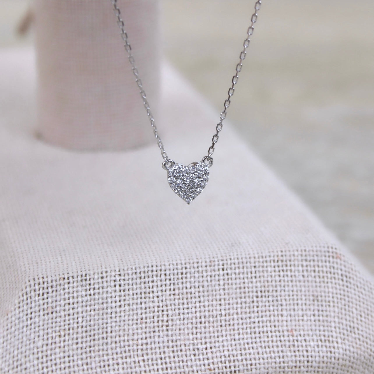 Lab Grown Diamond Pave Heart Necklace