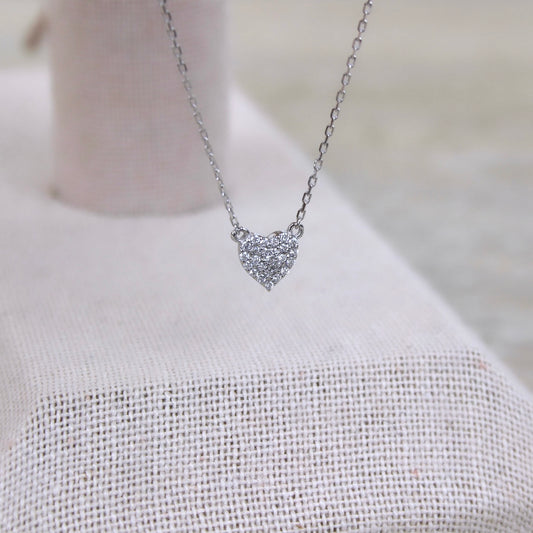 Lab Grown Diamond Pave Heart Necklace