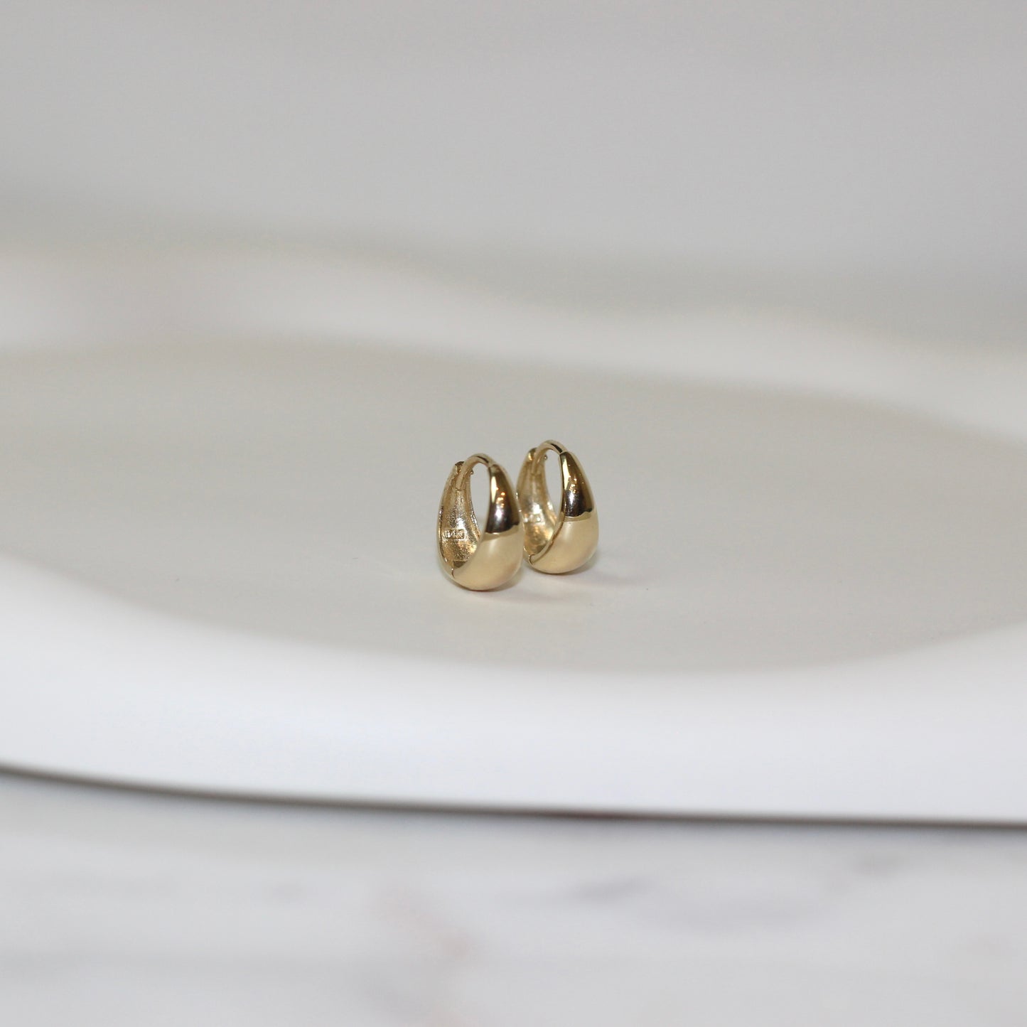 Small Water Drop Hoops