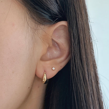 Small Water Drop Hoops