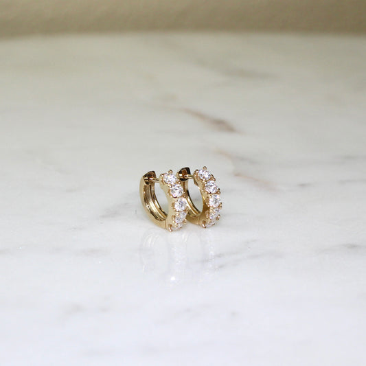 Chunky 5 Lab Grown Diamond Hoops