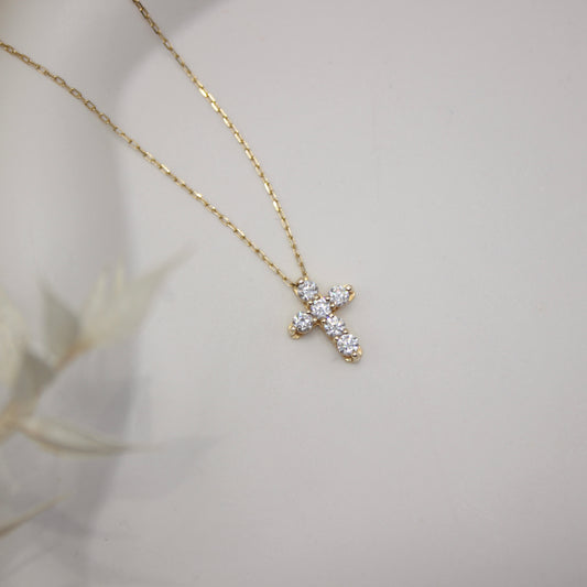 Lab Grown Diamond Cross Necklace