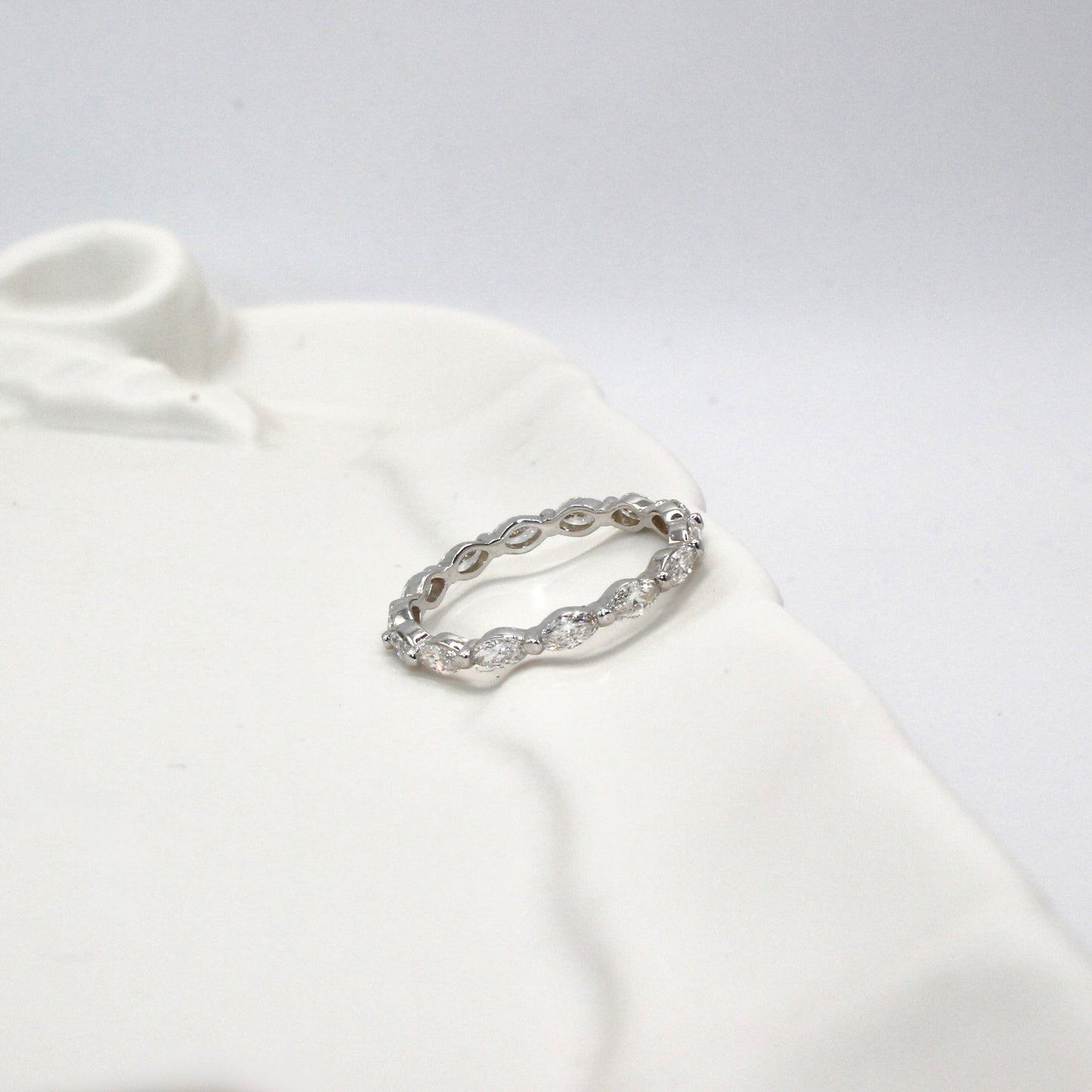 Marquise Lab Grown Diamond Eternity Ring