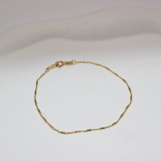 Tube Rolo Chain Bracelet