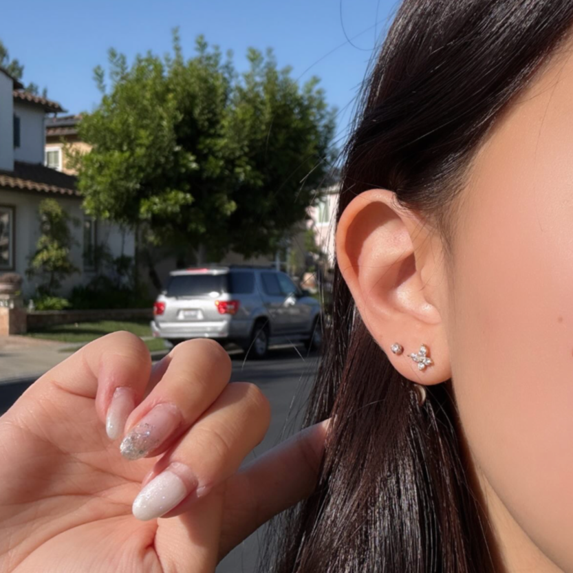 Marquise Lab Grown Diamond Butterfly Studs